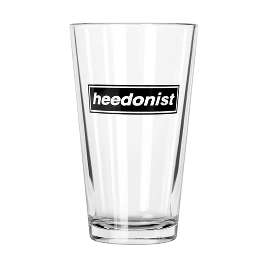 "Heedonist" Pint Glass